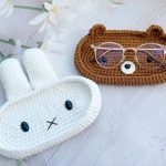 Crochet Bear Glasses Holder, Teddy Bear Eyeglass Tray