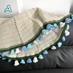 Handmade Crochet Rose Bouquet Blanket 3